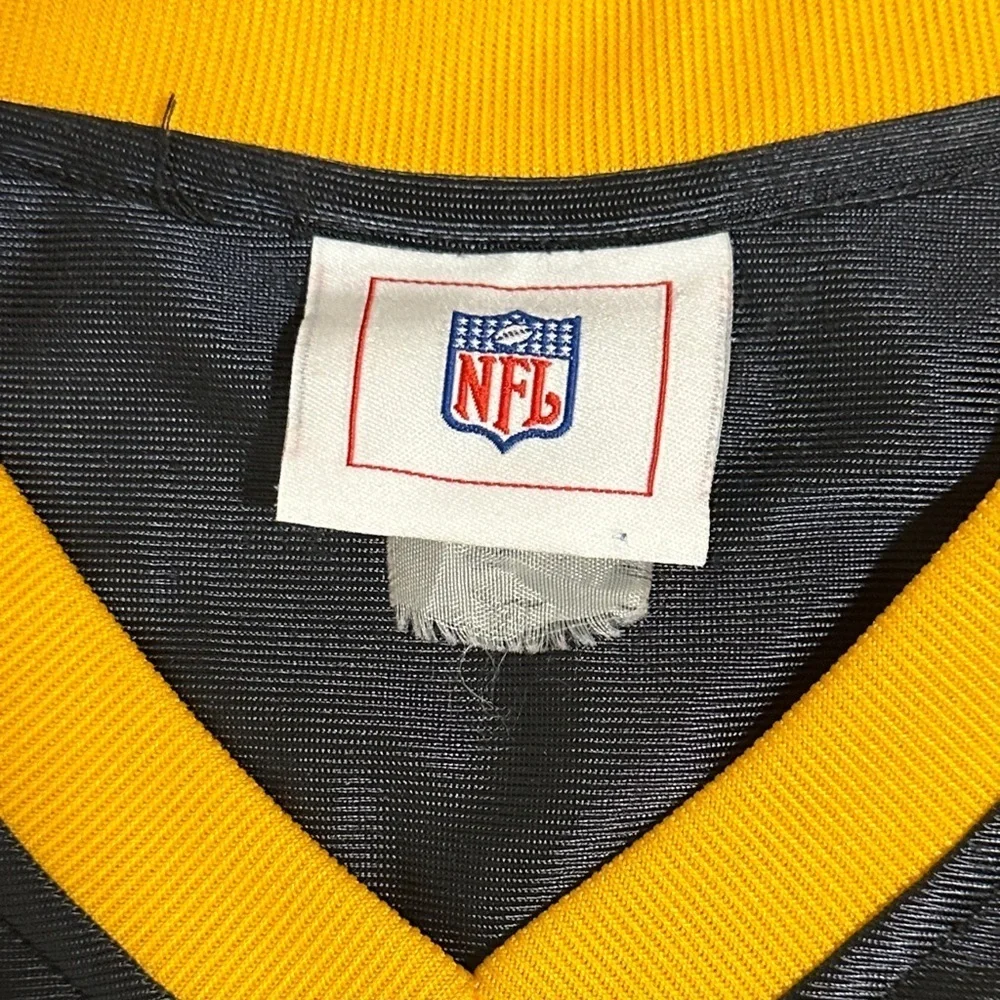 Pittsburgh Steelers Jersey Mens M Black Y2K NFL Football Blank Logo